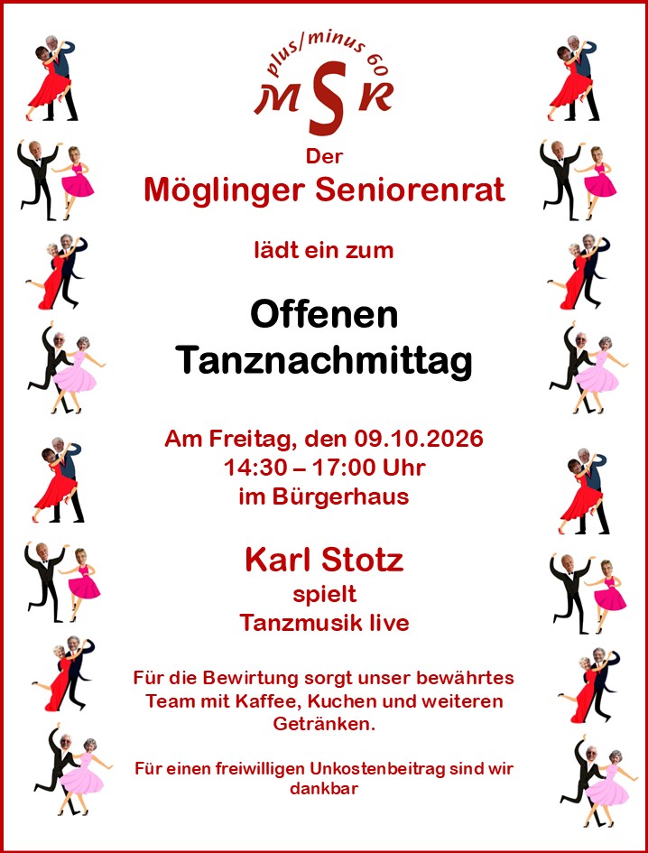 Werbung Offener Tanznachmittag